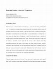 Research paper thumbnail of Being and Essence: A Survey of Perspectives