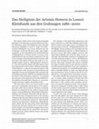 Research paper thumbnail of V. Mitsopoulos-Leon, Das Heiligtum der Artemis Hemera in Lousoi: Kleinfunde aus den Grabungen 1986–2000 (2012)