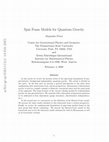 Research paper thumbnail of Spin Foam Models for Quantum Gravity