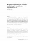 Research paper thumbnail of A Arqueologia da Idade Moderna em Portugal - Contributos e problemáticas