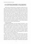 Research paper thumbnail of The Usefulness of Philosophy (in Polish)