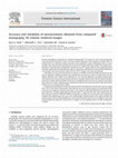 Research paper thumbnail of Accuracy and reliability of measurements obtained from Computed Tomography 3D volume rendered images