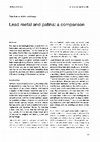 Research paper thumbnail of Lead metal and patina - a comparison (Rehren & Prange 1998)