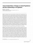 Research paper thumbnail of Autocorrelated Rates of Change in Animal Populations and their Relationship to Precipitation