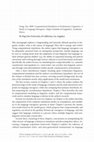 Research paper thumbnail of Computational Simulation in Evolutionary Linguistics by Tao Gong