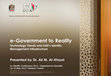 Research paper thumbnail of e-Government to Reality Technology Trends and UAE's Identity Management Infrastructure (2013-16)