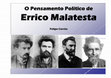 Research paper thumbnail of O Pensamento Político de Errico Malatesta (Curso Teoria Política Anarquista e Libertária)