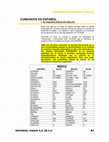 Research paper thumbnail of COMANDOS EN ESPAÑOL E INGLES COMANDOS EN ESPAÑOL