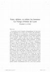 Research paper thumbnail of "Faire, Défaire et Refaire Les Hommes, la Vierge d'Irénée de Lyon"