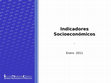 Research paper thumbnail of Indicadores Socioeconómicos