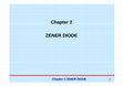 Research paper thumbnail of Chapter 2 C apte ZENER DIODE