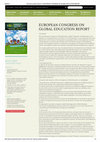 Research paper thumbnail of EUROPEAN CONGRESS ON GLOBAL EDUCATION REPORT