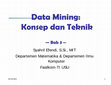 Research paper thumbnail of Data Mining