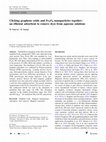 Research paper thumbnail of Clicking graphene oxide and Fe3O4 nanoparticles together: an efficient adsorbent to remove dyes from aqueous solutions