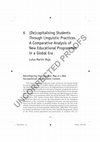 Research paper thumbnail of (De)capitalising Students Through Linguistic Practices. A Comparative Analysis of New Educational Programmes in a Global Era