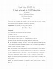 Research paper thumbnail of A basic principle in CART algorithm