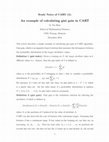 Research paper thumbnail of An example of calculating gini gain in CART