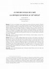 Research paper thumbnail of À l’heure fatale de l’art — la critique du kitsch au XXe siècle (2012)