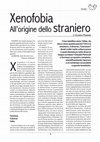 Research paper thumbnail of Xenofobia. All'origine dello straniero