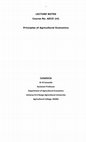 Research paper thumbnail of Agriculture Economics