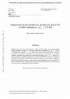 Research paper thumbnail of Suppression of non-prompt J$\psi$, prompt J$\psi$, and $\Upsilon$(1S) in PbPb collisions at $\sqrt{s_{NN}}$ = 2.76 TeV