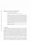 Research paper thumbnail of Quantum criticality and black holes