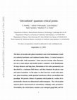 Research paper thumbnail of Deconfined quantum critical points -I