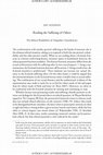 Research paper thumbnail of Reading the suffering of others: The ethical possibilities of  ‘empathic  unsettlement’ 