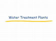 Research paper thumbnail of Water Treatment Plants