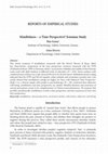 Research paper thumbnail of Mindfulness – a Time Perspective? Estonian Study