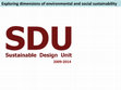 Research paper thumbnail of Sustainable Design Unit  2009-2014 