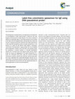 Research paper thumbnail of Label-free colorimetric aptasensor for IgE using DNA pseudoknot probe