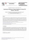 Research paper thumbnail of Kalanzadeh, Gh. A., Soleimani, H. & Bakhtiarvand, M. (20-22 May, 2013). Exploring the influence of using technology on EFL Iranian students’ motivation. International Conference on Current Trends in EFL. Iran: Urmia University