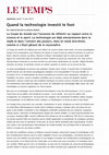 Research paper thumbnail of Quand la technologie investit le foot 