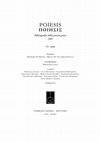 Research paper thumbnail of Musica, in «POIESIS. Bibliografia della poesia greca», VI, pp. 529-530; 536-538; 540-542.