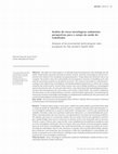 Research paper thumbnail of Análise de riscos tecnológicos ambientais: perspectivas para o campo da saúde do trabalhador