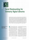 Research paper thumbnail of Social Bookmarking for Scholarly Digital Libraries