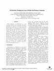 Research paper thumbnail of M-Education: Bridging the Gap of Mobile and Desktop Computing