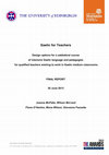 Research paper thumbnail of Gaelic for Teachers    Design options for a sabbatical course  of intensive Gaelic language and pedagogies   for qualified teachers wishing to work in Gaelic medium classrooms 