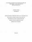 Research paper thumbnail of MANAGEMENT OF MICRO FINANCE INSTITUTIONS (MFIS) AND  PROFITABILIT Y LEVELS CASE STUDY OF  MBARARA MUNICIPALITY