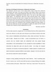 Research paper thumbnail of Brief Commentary on the Development of Masks to Form a Single Text for Theatre; Master's research project on Collaborative Writing, 2008