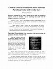 Research paper thumbnail of German Court Circumcision Ban Correct in Parochial, Social and Secular Law