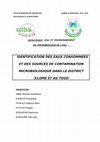 Research paper thumbnail of IDENTIFICATION DES EAUX CONSOMMEES ET SOURCES DE CONTAMINATION DANS LE DISTRICT3/LOME ET AU TOGO