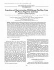 Research paper thumbnail of Deposition and Characterization of Molybdenum Thin Films Using  DC-Plasma Magnetron Sputtering