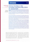 Research paper thumbnail of Political families in the European elections May 2014: an assessment