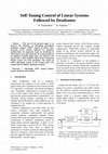 Research paper thumbnail of Self-Tuning Control of Linear Systems Followed by Deadzones