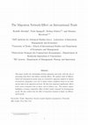 Research paper thumbnail of The migration network effect on international trade