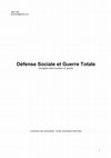 Research paper thumbnail of Défense sociale et guerre totale