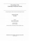 Research paper thumbnail of Proceedings of the Cambridge Antiquarian Society Vol XCIX, 2010