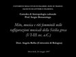 Research paper thumbnail of 2007: Seminario per il corso di Antropologia culturale dell’Università di Palermo, sede di Trapani. Titolo: Mito, musica e riti femminili nelle raffigurazioni musicali della Sicilia greca (VI-III sec. a.C.)